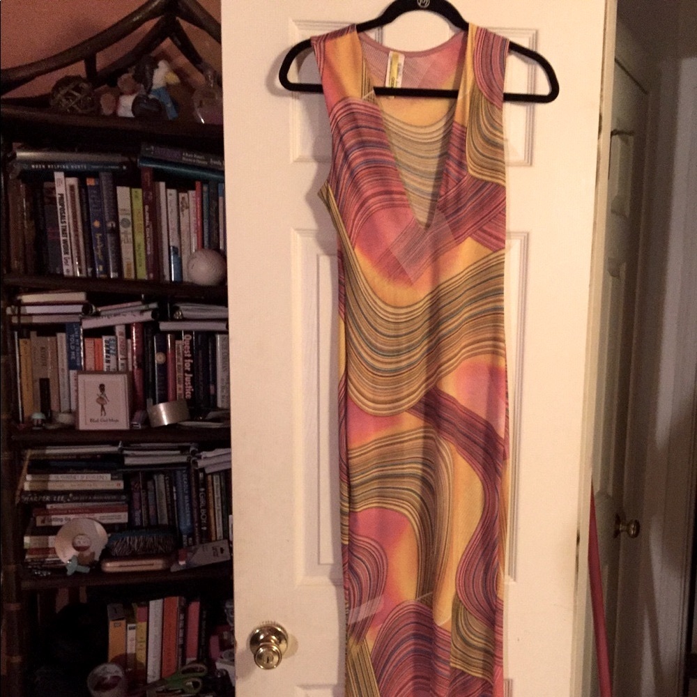Dress with Plunge Neckline